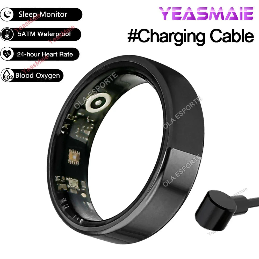 Smart Ring Multifunctional Rings Bluetooth Health Monitoring Sleep Monitor Heart Rate Sport IP68 Waterproof Men Women Smart Ring