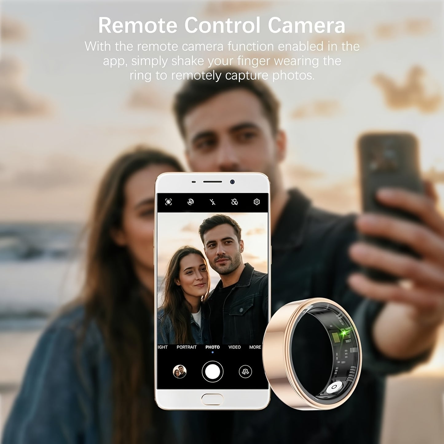 Smart Rings for Men Women, Activity Ring and Fitness Tracker with Steps, Calories, Sleep Tracking, Exercise Monitoring, Health Monitoring Ring for iPhone Android, Intelligent Ring - Fathers Day Gifts, Birthday Gifts