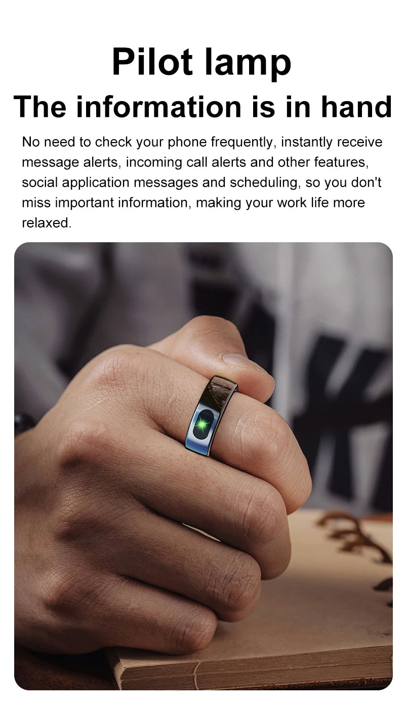 Smart Ring 2025 New Smartring Health Monitoring Sleep Tracker Step Calorie Counter Multi-Sport Mode Couple Rings Best Gift