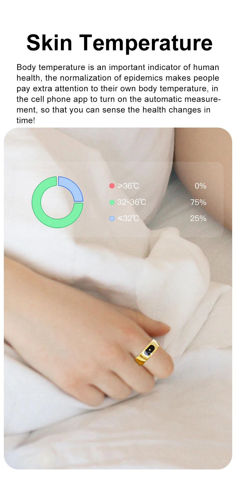 Smart Ring 2025 New Smartring Health Monitoring Sleep Tracker Step Calorie Counter Multi-Sport Mode Couple Rings Best Gift