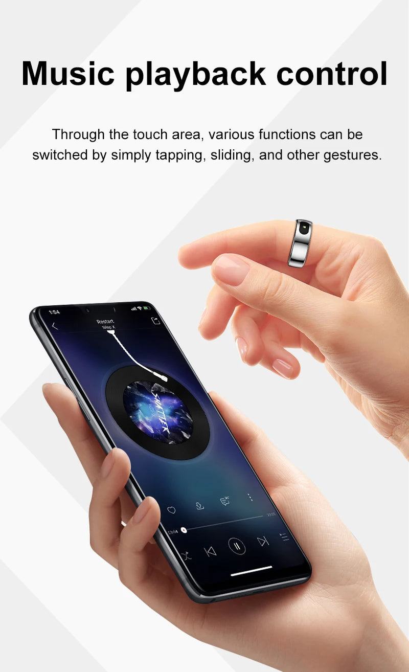 Smart Ring 2025 New Smartring Health Monitoring Sleep Tracker Step Calorie Counter Multi-Sport Mode Couple Rings Best Gift