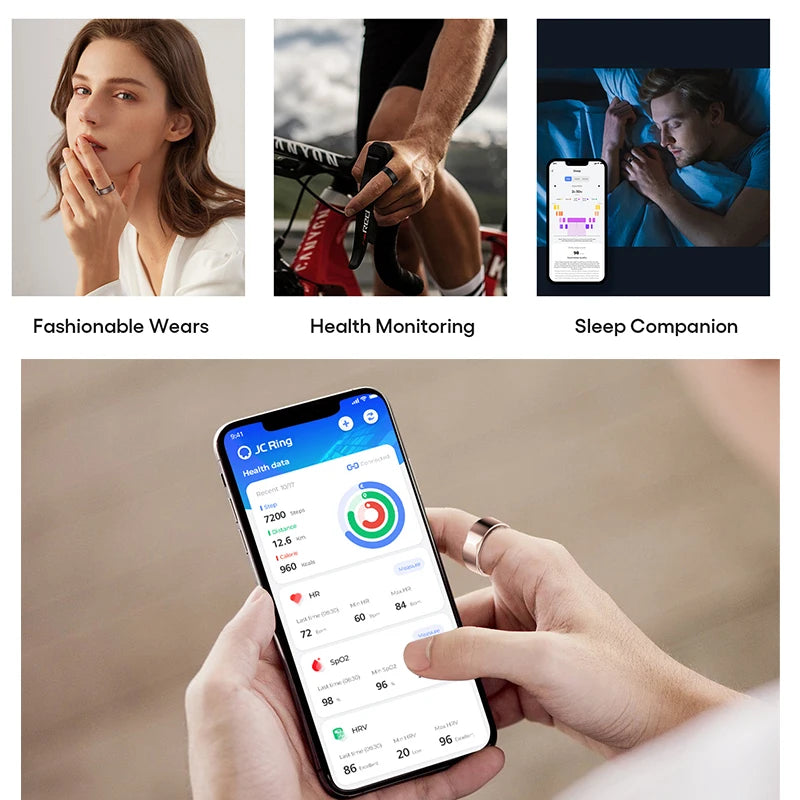 2301A Titanium Smart Rings for Men Android Step tracker Fitness Ring tracker Gps Smartring Swim