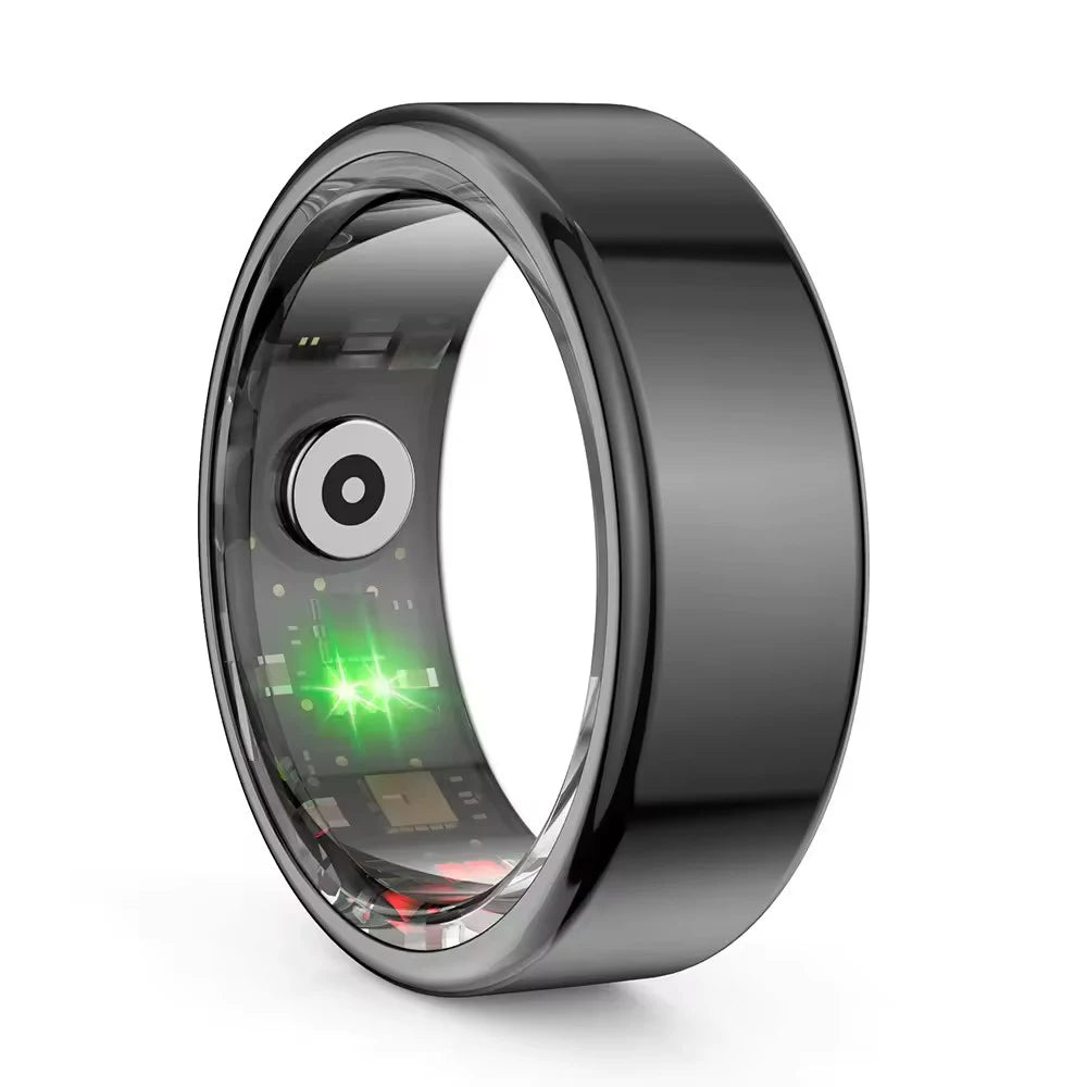 R02 Smart Finger Ring Health Tracker Heart Rate Blood Oxygen Monitoring IP68 Waterproof Sports Smart Rings for Men Women