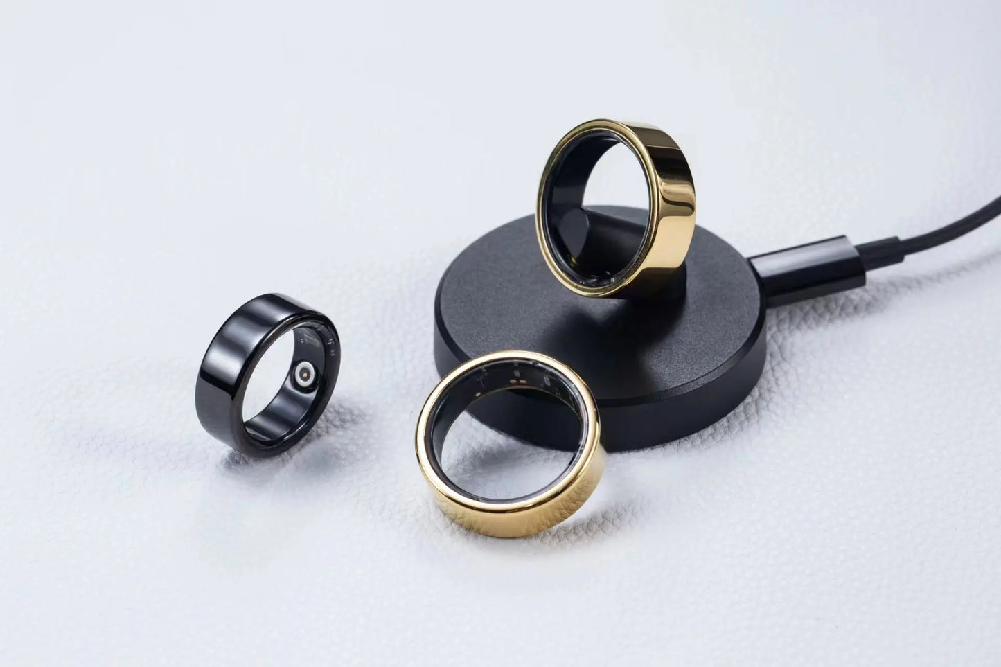 Hot Selling Health Care Blood Oxygen Measurement Sleep Tracking Sports Monitoring Fashionable Smart Rings for Men drop shipping