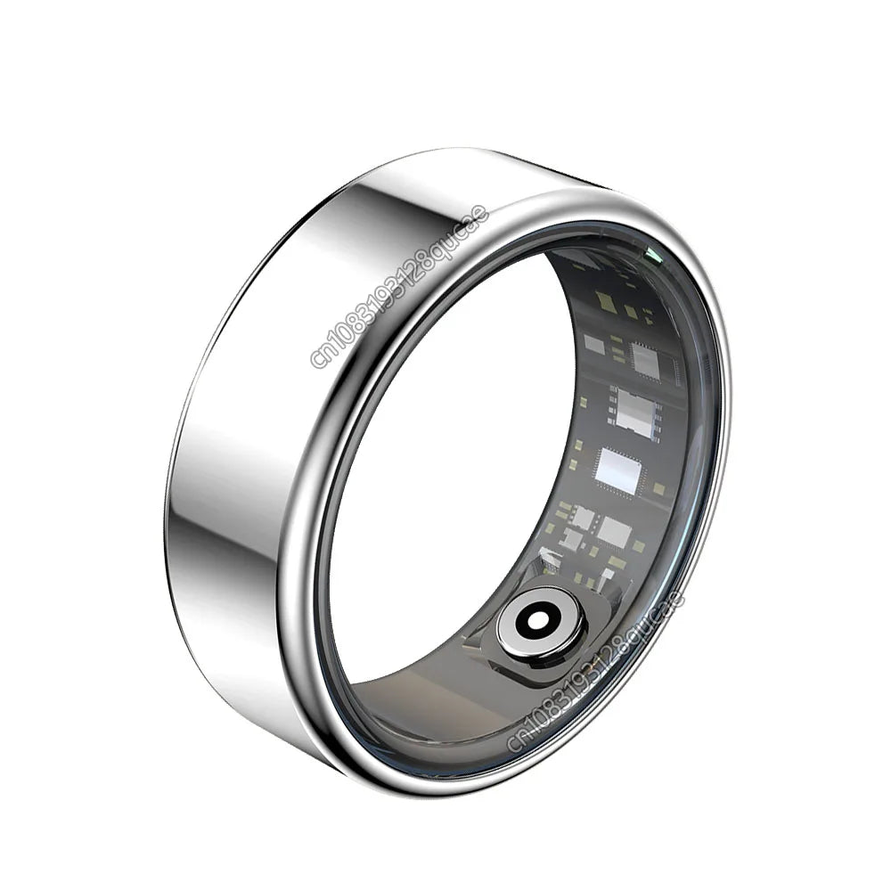 New Smart Ring Men Women, Heart Rate Blood Pressure/Oxygen Sleep Health Monitoring Fitness Sport Rings IP68 Waterproof Smartring