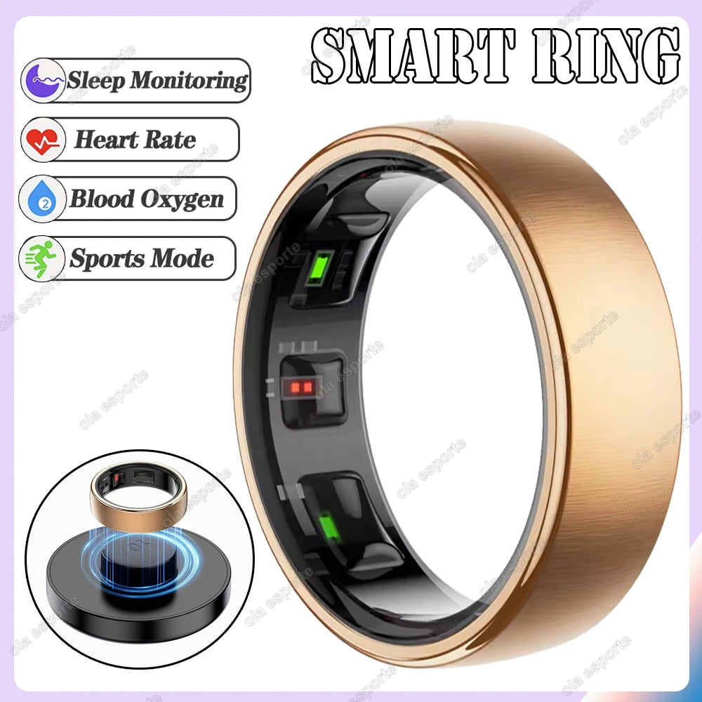 2025 New in Smart Ring For Men Women Ring Bluetooth Health Monitor Smartring IP68&5ATM Waterproof Multi-sport Modes Smartring