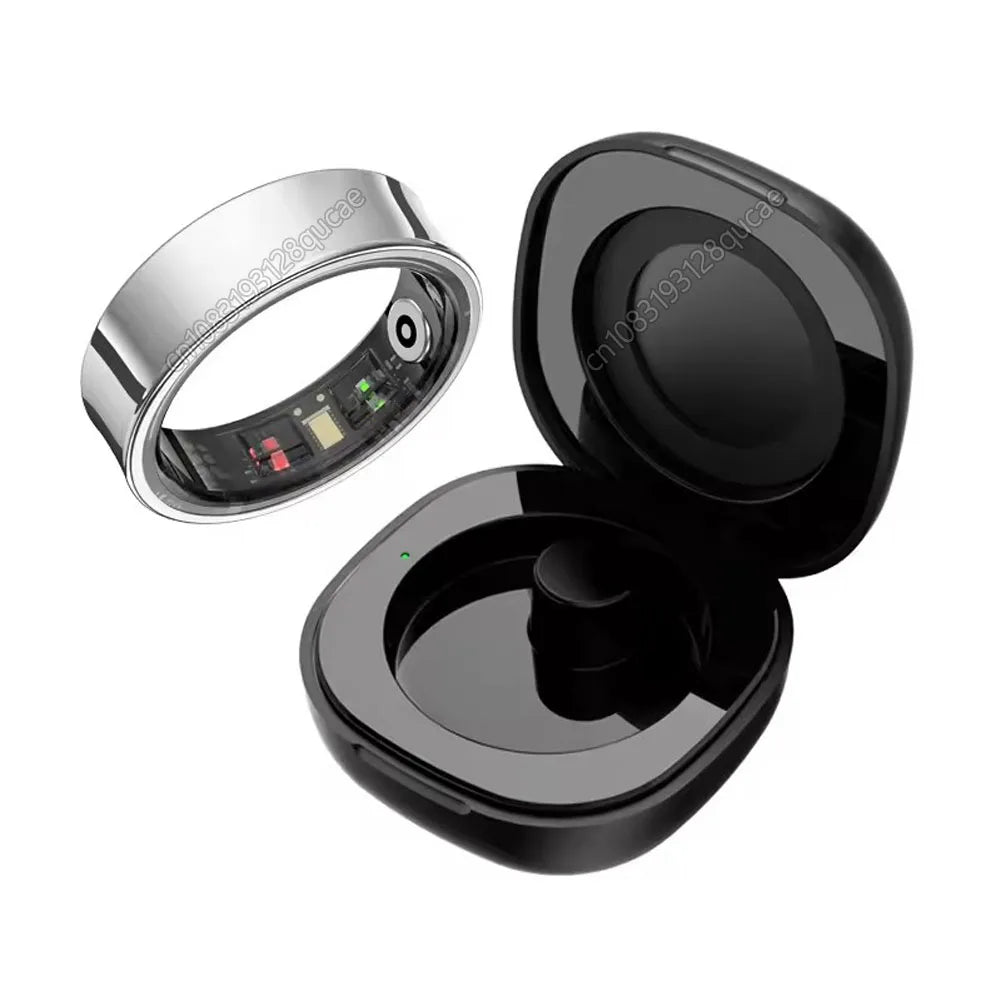 New Smart Ring Men Women, Heart Rate Blood Pressure/Oxygen Sleep Health Monitoring Fitness Sport Rings IP68 Waterproof Smartring