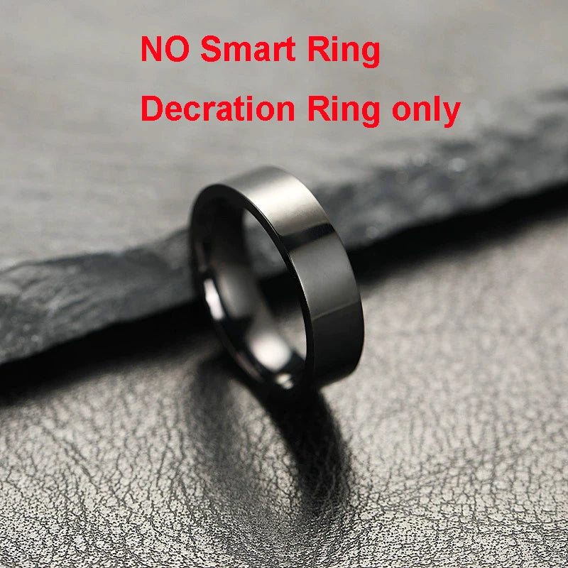 Diamond Fashion Women Smart Ring IP68 Waterproof Stainless Steel Intelligent Ring Health Monitor Sports Pedometer Fitness Rings