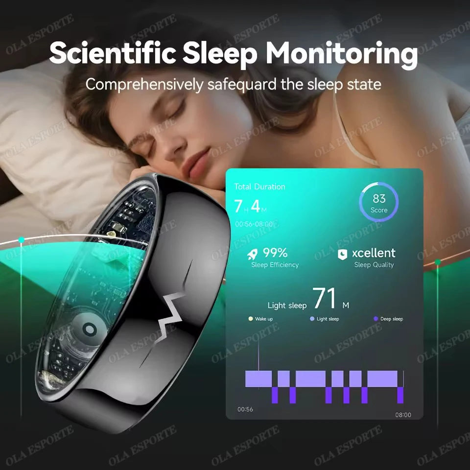 Lovers Intelligent Rings ECG Smart Ring Men Women Health Tracker ECG Monitor Heart Rate Body Temperature Waterproof Smartring