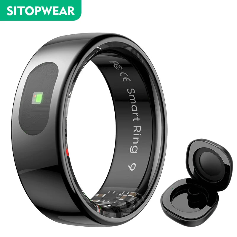 Smart Ring 2025 New Smartring Health Monitoring Sleep Tracker Step Calorie Counter Multi-Sport Mode Couple Rings Best Gift