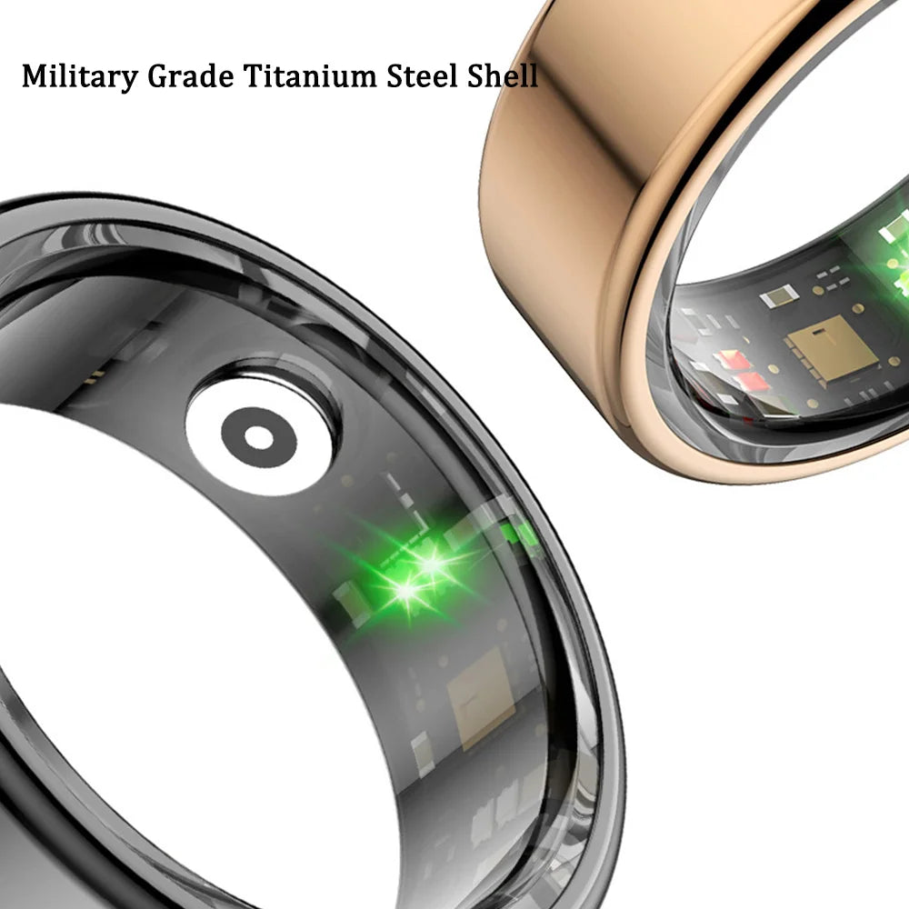 R02 Fitness Tracker Ring Smart Ring For Xiaomi IP68 Waterproof Health Heart Rate Blood Oxygen Monitoring Multi-sport Modes Rings