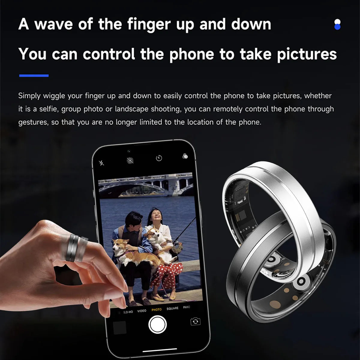 2025 New Smart Ring Sleep&Health Blood Pressure Monitoring 5ATM Waterproof Multiple Sports Modes Smartrings For Men Women Gifts