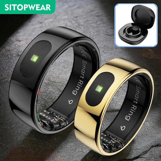 Smart Ring 2025 New Smartring Health Monitoring Sleep Tracker Step Calorie Counter Multi-Sport Mode Couple Rings Best Gift