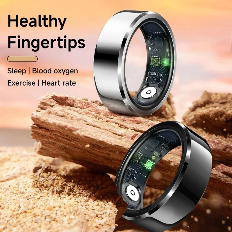 New Smart Ring For Monitoring Heart Rate, Blood Oxygen, Sleep, Step Health Monitoring, IP68 Waterproof Ring For Photography