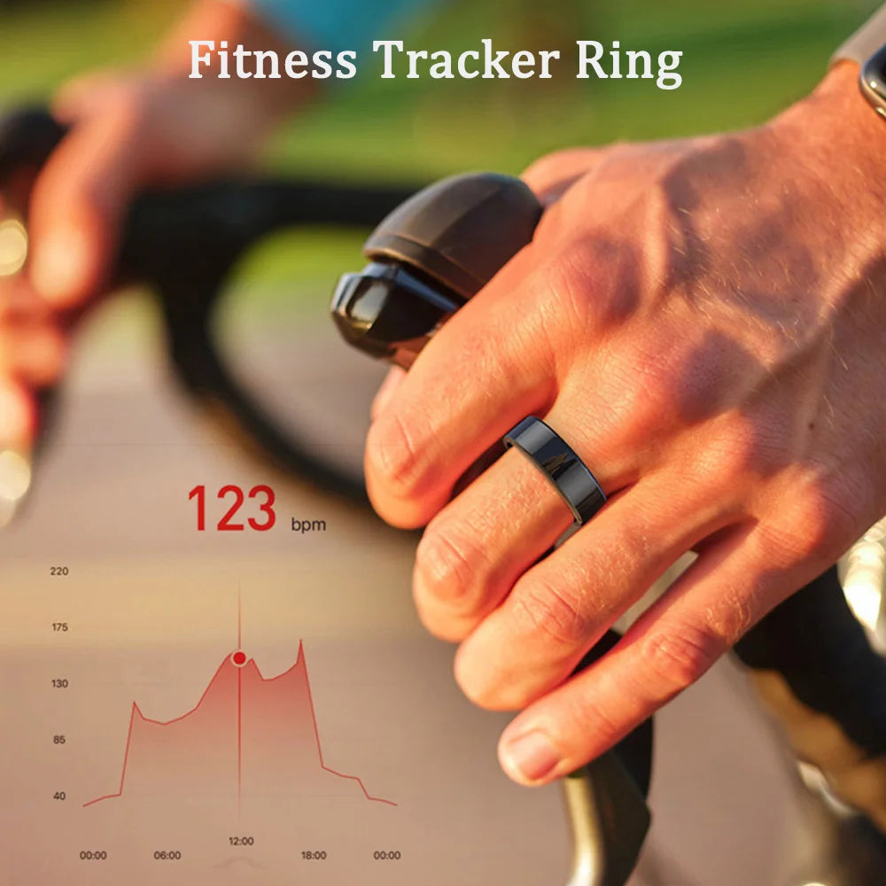 R02 Fitness Tracker Ring Smart Ring For Xiaomi IP68 Waterproof Health Heart Rate Blood Oxygen Monitoring Multi-sport Modes Rings