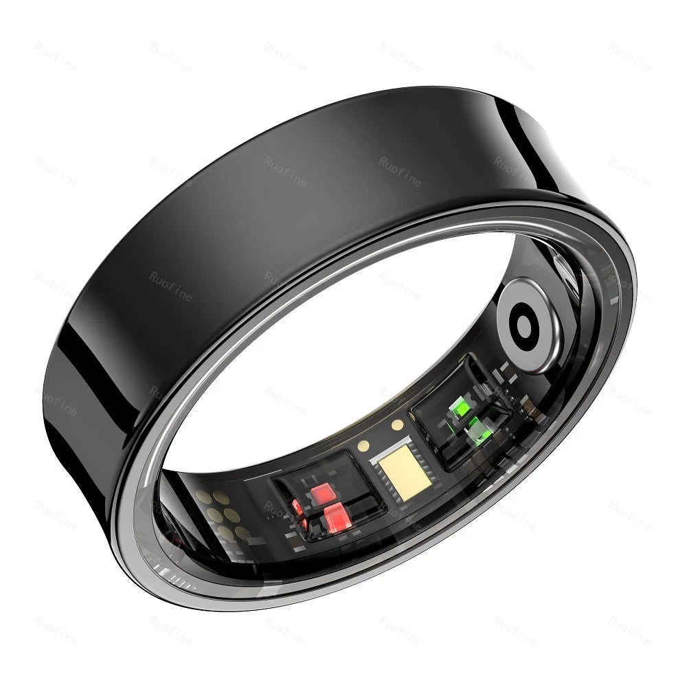 R09 Rings Women's Men Couple Health Monitor Steps Qring APP Smartring Electronics Devices Waterproof Remote Control Android Ios