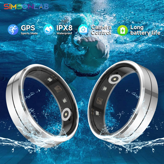 2025 Health Smart Ring for IOS/Android Xiaomi with 5ATM&IP68 Waterproof Heart Rate Monitor Sport Fitness Tracker Men Women Gift