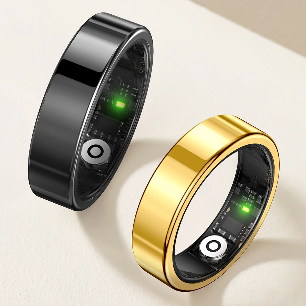 SR09 Smart Ring Health Tracker Sleep Monitoring Multi-function Blood Oxygen Measurement Blood Pressure Ring for Android & iOS