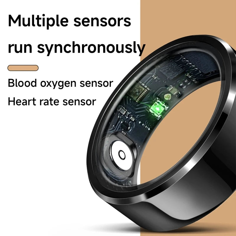 New Smart Ring For Monitoring Heart Rate, Blood Oxygen, Sleep, Step Health Monitoring, IP68 Waterproof Ring For Photography