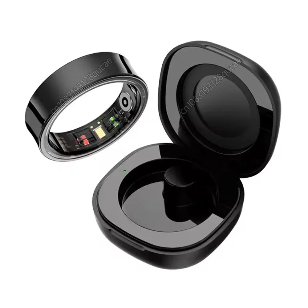 New Smart Ring Men Women, Heart Rate Blood Pressure/Oxygen Sleep Health Monitoring Fitness Sport Rings IP68 Waterproof Smartring
