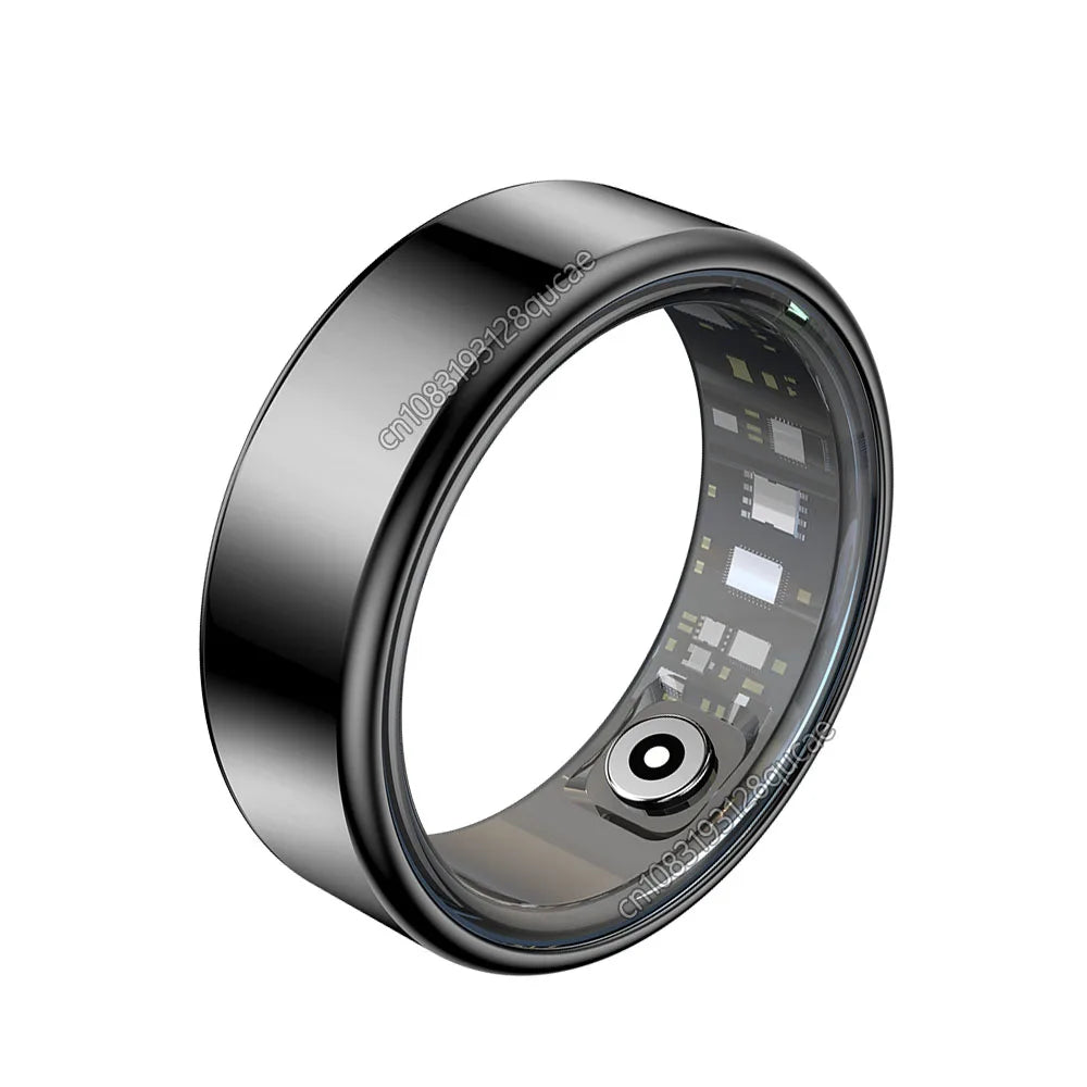 New Smart Ring Men Women, Heart Rate Blood Pressure/Oxygen Sleep Health Monitoring Fitness Sport Rings IP68 Waterproof Smartring