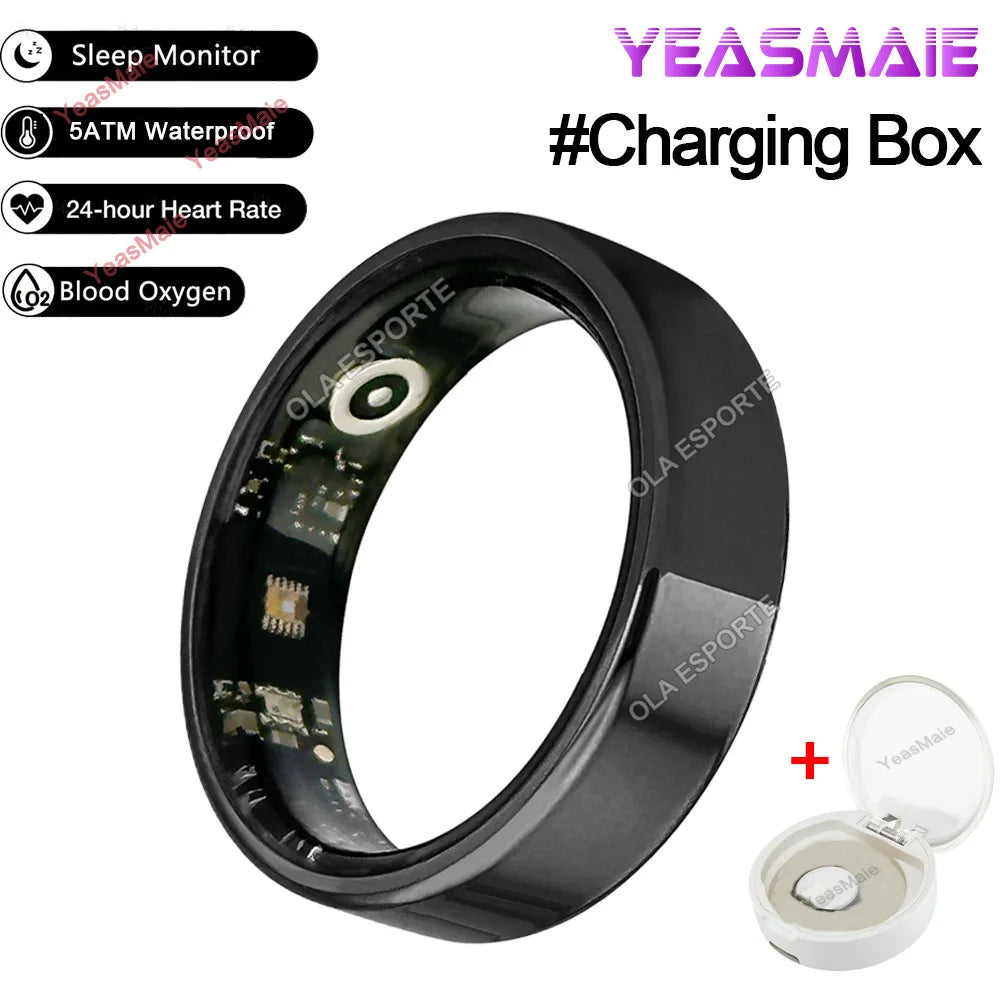 Smart Ring Multifunctional Rings Bluetooth Health Monitoring Sleep Monitor Heart Rate Sport IP68 Waterproof Men Women Smart Ring