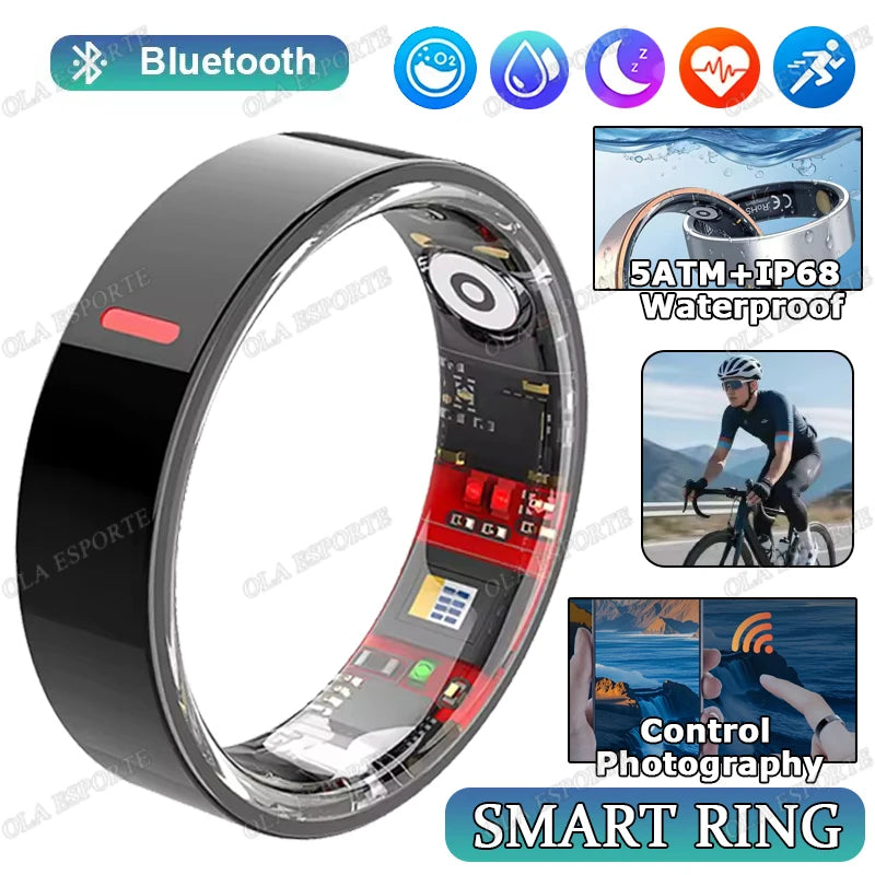 Smart Health Rings Monitor Sleep Heart Rate Blood Oxygen Sleep Ring Party Activities Fitness Gifts for Friends Famliy Colleagues