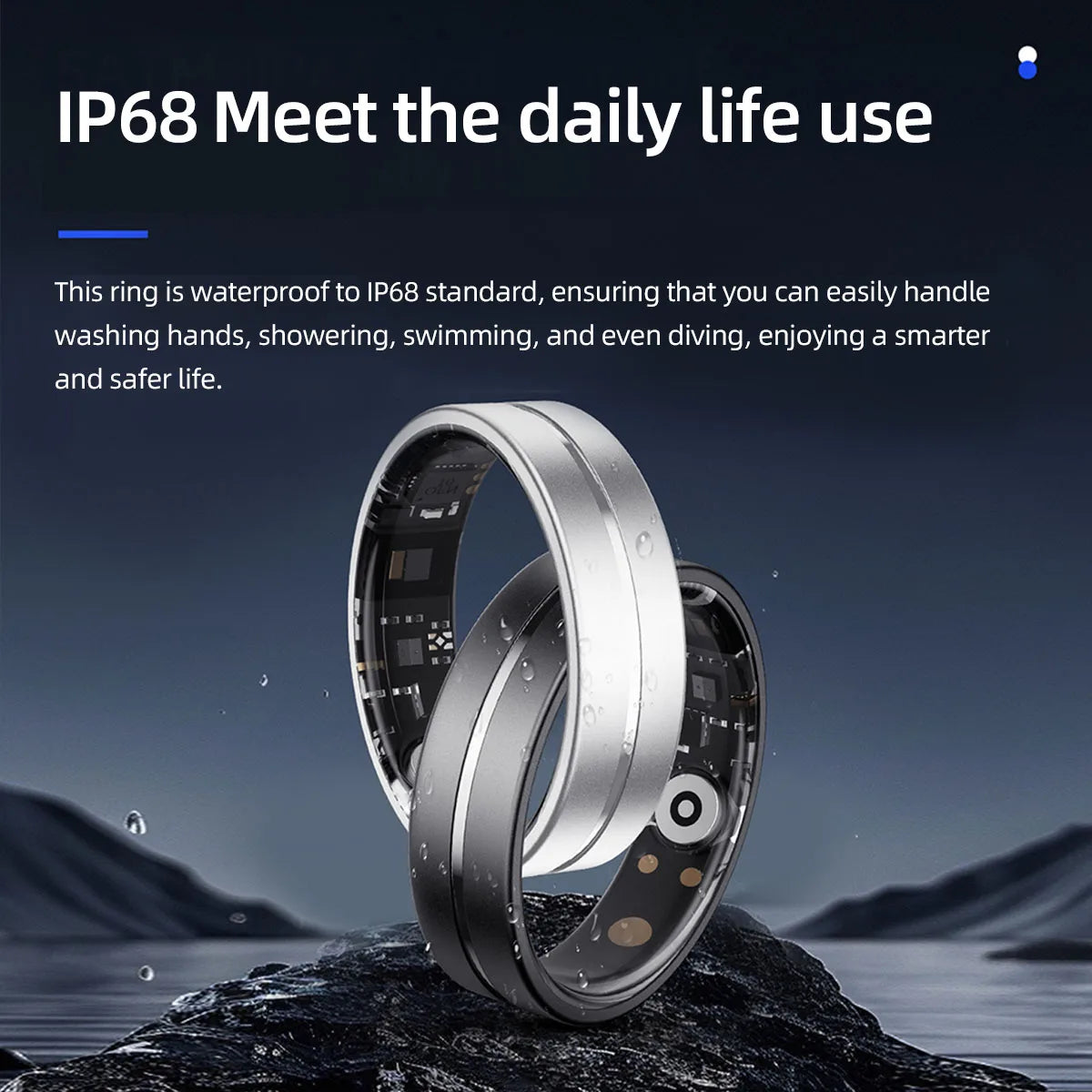 2025 New Smart Ring Sleep&Health Blood Pressure Monitoring 5ATM Waterproof Multiple Sports Modes Smartrings For Men Women Gifts