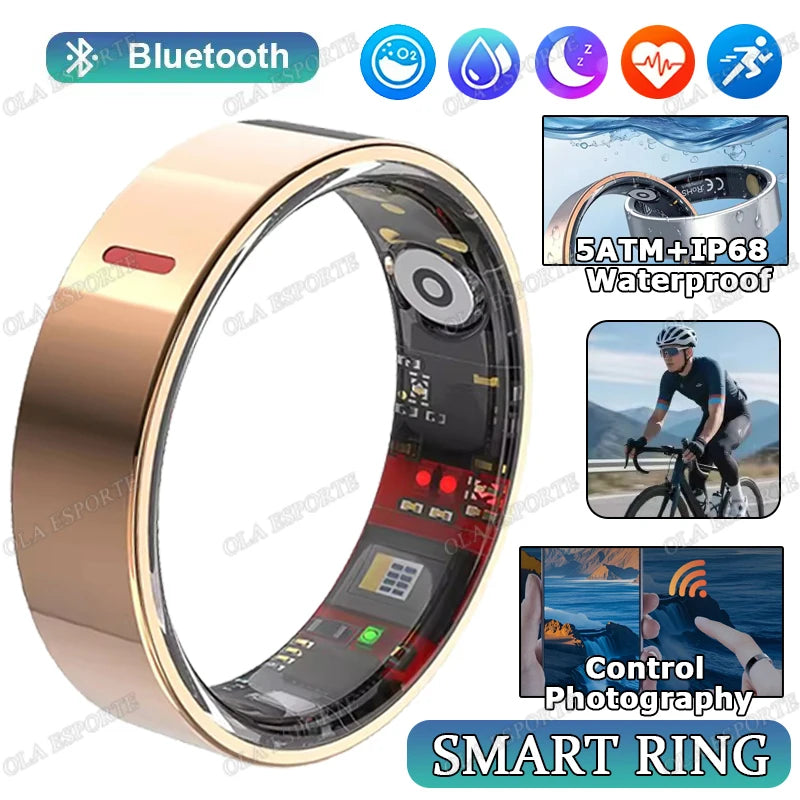 Smart Health Rings Monitor Sleep Heart Rate Blood Oxygen Sleep Ring Party Activities Fitness Gifts for Friends Famliy Colleagues