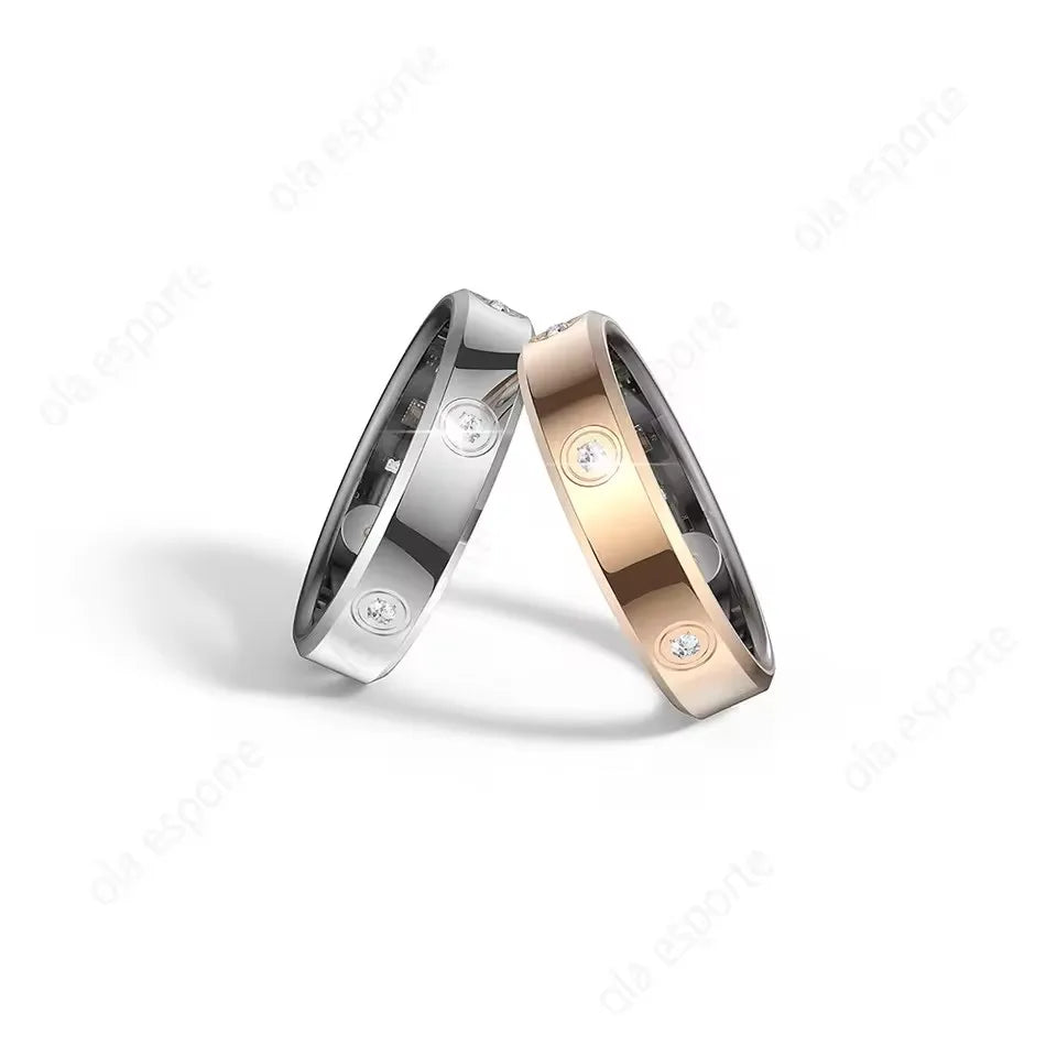 Diamond Fashion Women Smart Ring IP68 Waterproof Stainless Steel Intelligent Ring Health Monitor Sports Pedometer Fitness Rings