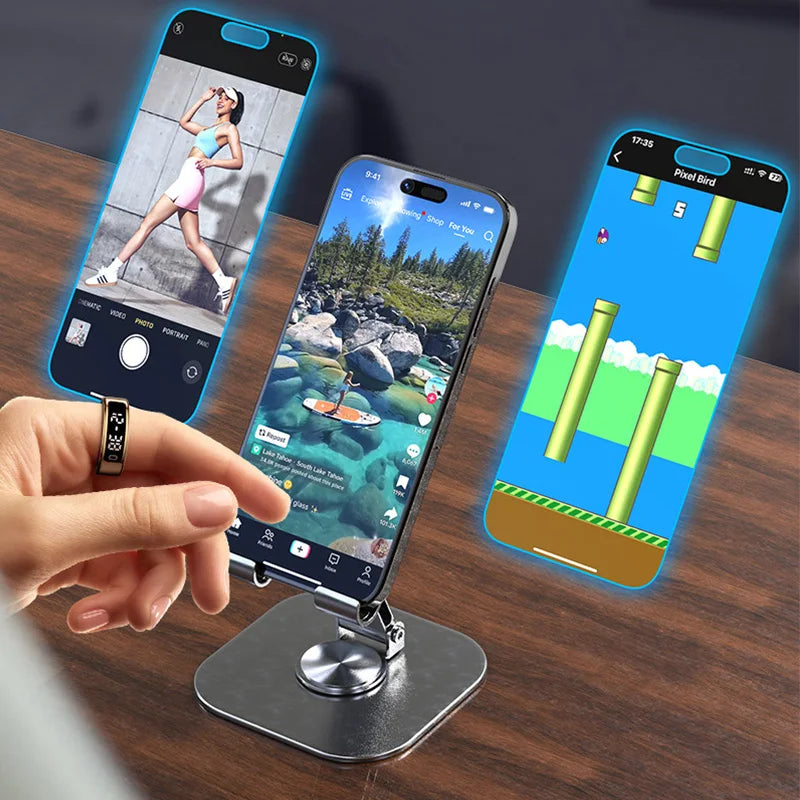 R11C Smart Ring 2025 Men Women LED Display Screen Health Ring Heart Rate Sleep Monitor Waterproof Smart Ring