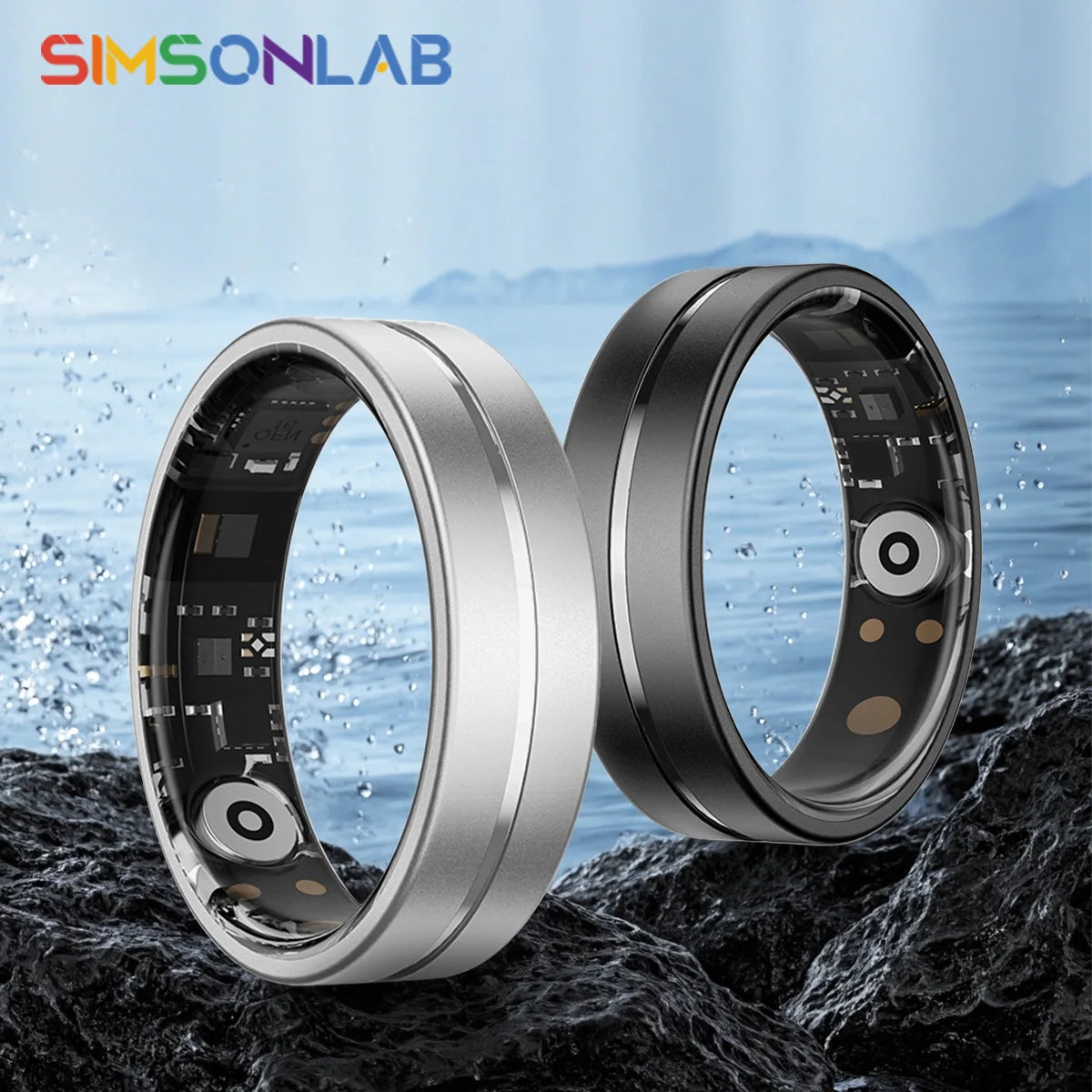 2025 New Smart Ring Sleep&Health Blood Pressure Monitoring 5ATM Waterproof Multiple Sports Modes Smartrings For Men Women Gifts