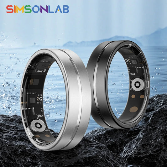 2025 New Smart Ring Sleep&Health Blood Pressure Monitoring 5ATM Waterproof Multiple Sports Modes Smartrings For Men Women Gifts