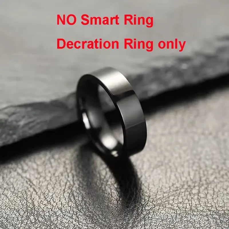 For Android IOS Phones Men Women Smart Ring With Charging Case Information Reminder Fitness Rings Pedometer Sleep Health Monitor