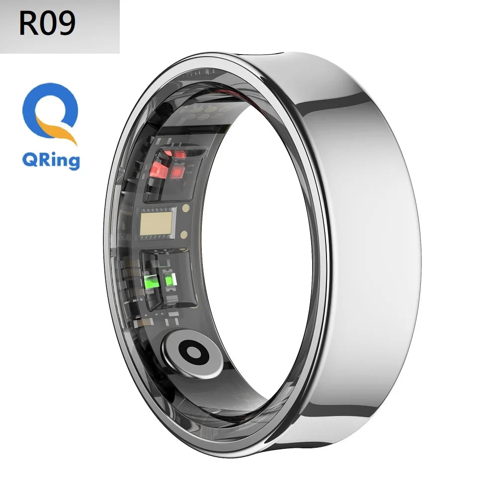 R09 Rings Women's Men Couple Health Monitor Steps Qring APP Smartring Electronics Devices Waterproof Remote Control Android Ios