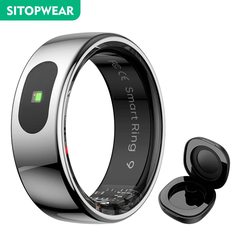 Smart Ring 2025 New Smartring Health Monitoring Sleep Tracker Step Calorie Counter Multi-Sport Mode Couple Rings Best Gift