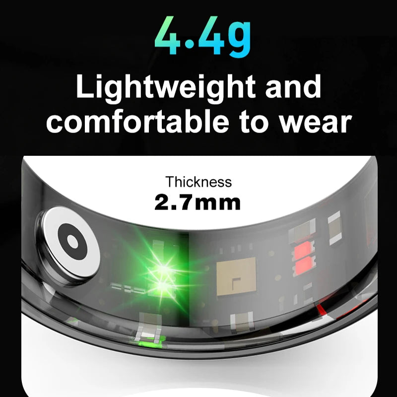 R02 Smart Ring 2025 Mens Rings for Woman Smartring Heart Rate Monitor Multi-sport Mode Bluetooth Fitness and Sleep Tracker
