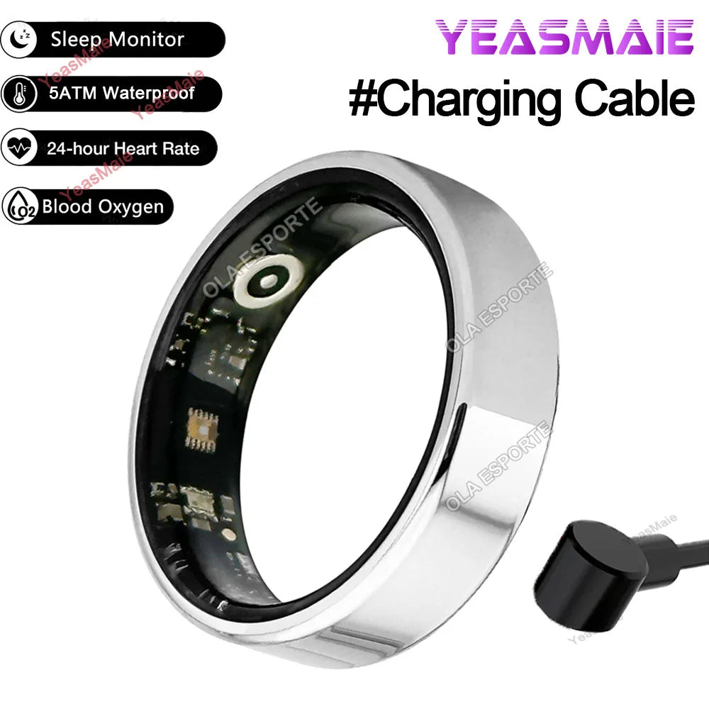 Smart Ring Multifunctional Rings Bluetooth Health Monitoring Sleep Monitor Heart Rate Sport IP68 Waterproof Men Women Smart Ring