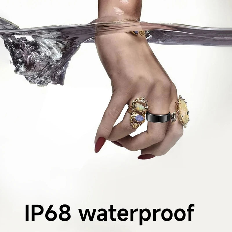 New Smart Ring For Monitoring Heart Rate, Blood Oxygen, Sleep, Step Health Monitoring, IP68 Waterproof Ring For Photography