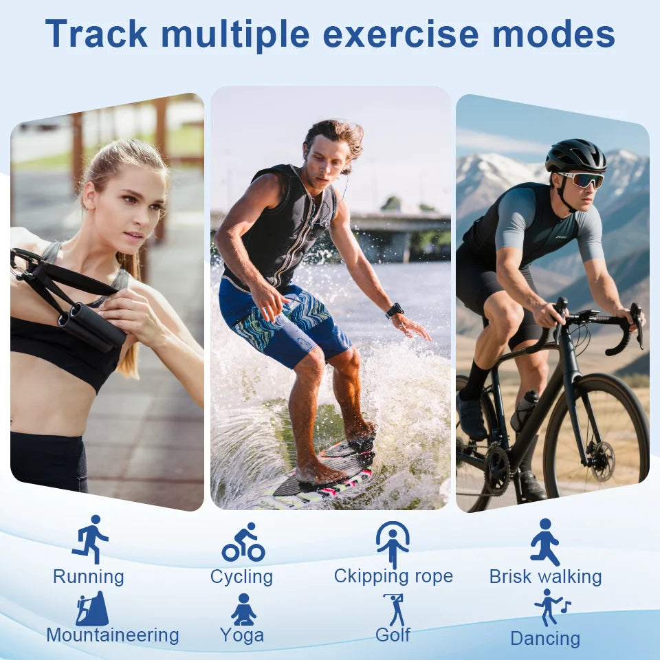 Intelligent Health Tracker Stylish Design Multi-Functional Fitness Ring Monitoring IP68 Waterproof Rings for Sleep Gaming Sports