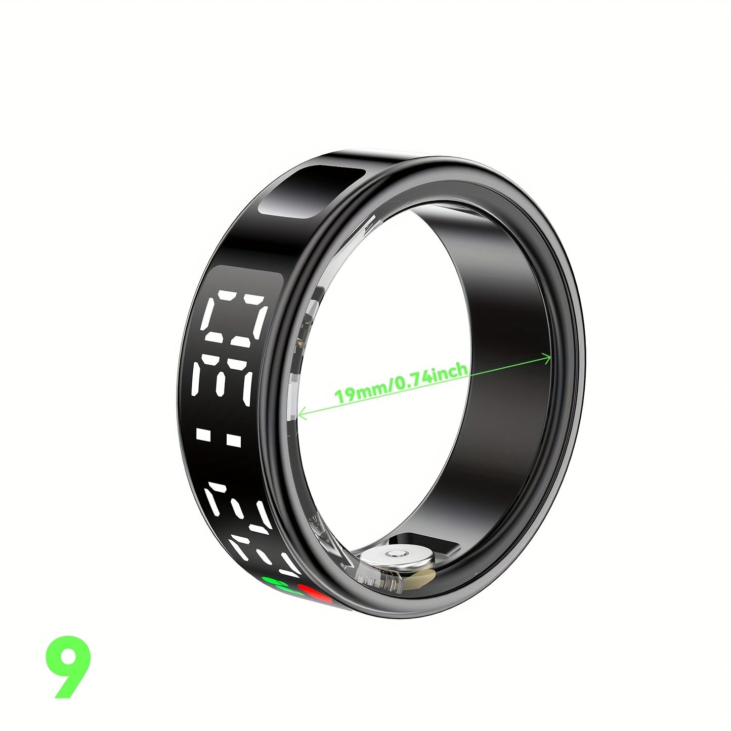 Smart Rings For Men And Women, Step Count, Distance, Exercise Fitness Tracking, Sleep Analysis, IP68 Design, Charging Case, Long Battery Life, Technological Fashion, Ideal Valentine'S Day, New Year & Birthday Gifts